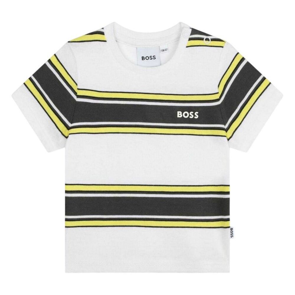 Boss Baby Striped Regular T-Shirt / White